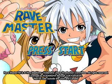 Rave Master screen shot title